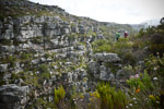 Richard as rescuer being lowered into the gorge