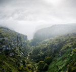 Highline across Disa Gorge